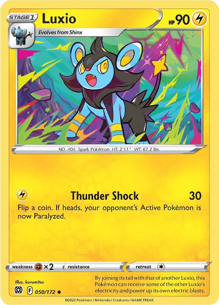 Luxio (050/172) [Sword & Shield: Brilliant Stars] | Galactic Gamez