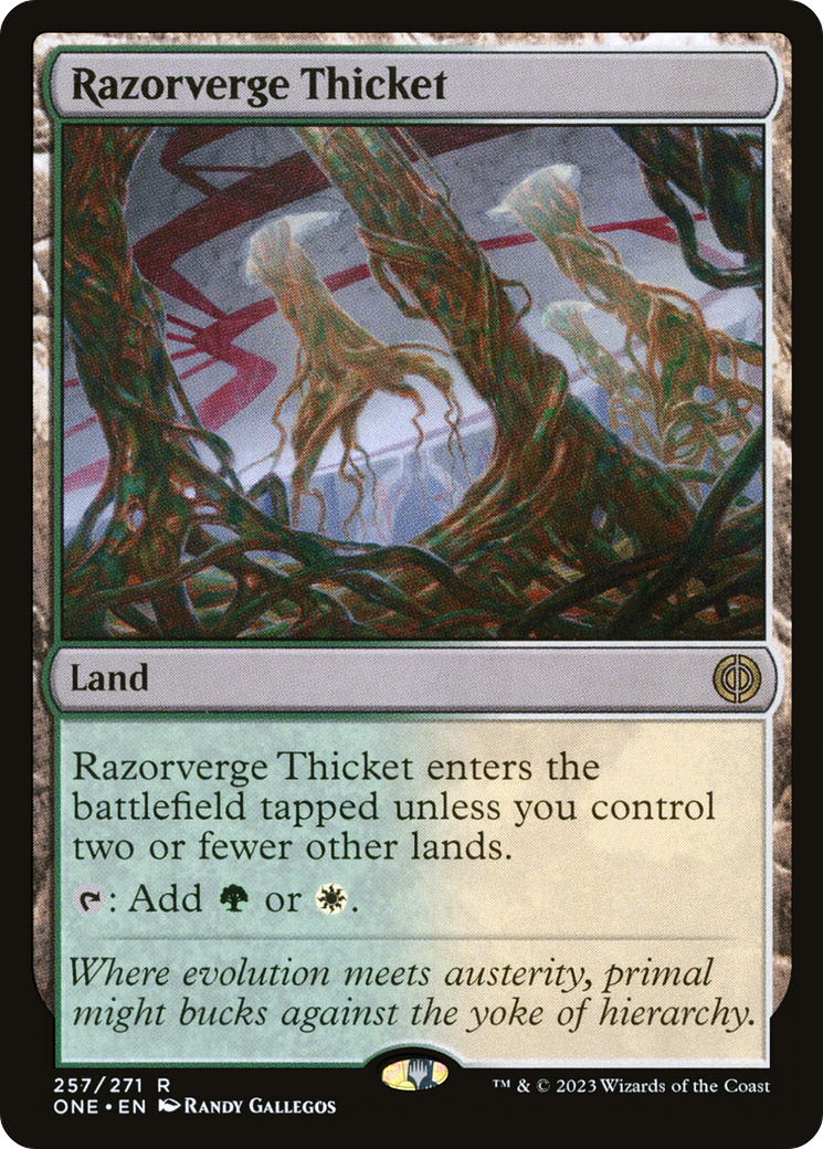 Razorverge Thicket [Phyrexia: All Will Be One] | Galactic Gamez