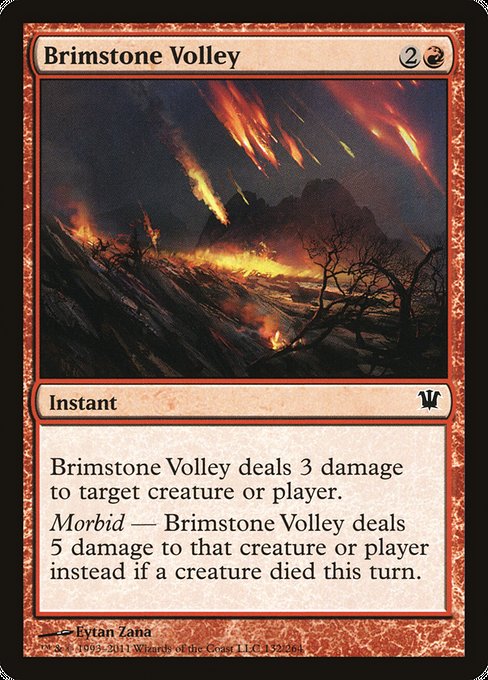 Brimstone Volley [Innistrad] | Galactic Gamez