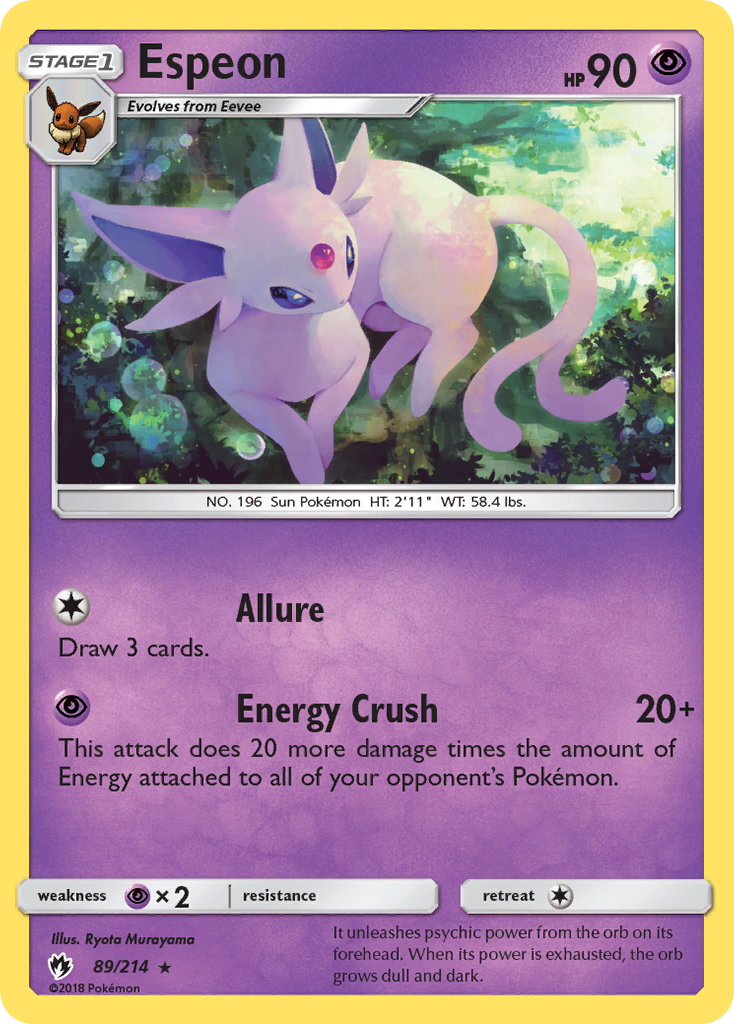 Espeon (89/214) [Sun & Moon: Lost Thunder] | Galactic Gamez