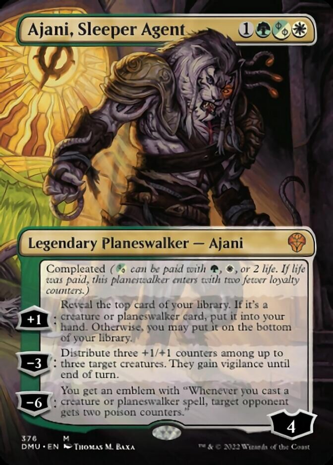 Ajani, Sleeper Agent (Borderless) (376) [Dominaria United] | Galactic Gamez