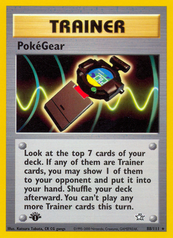 PokeGear (88/111) [Neo Genesis 1st Edition] | Galactic Gamez