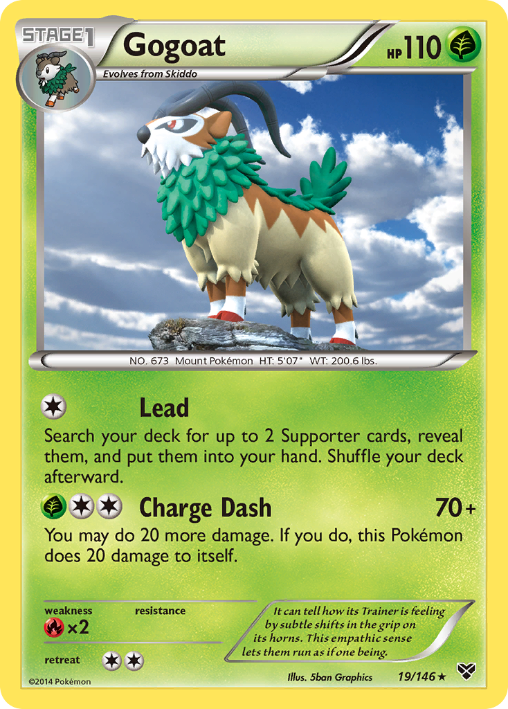 Gogoat (19/146) [XY: Base Set] | Galactic Gamez