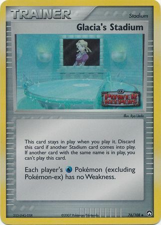 Glacia's Stadium (76/108) (Stamped) [EX: Power Keepers] | Galactic Gamez