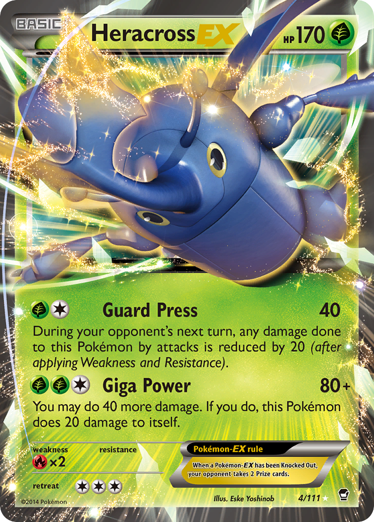 Heracross EX (4/111) [XY: Furious Fists] | Galactic Gamez