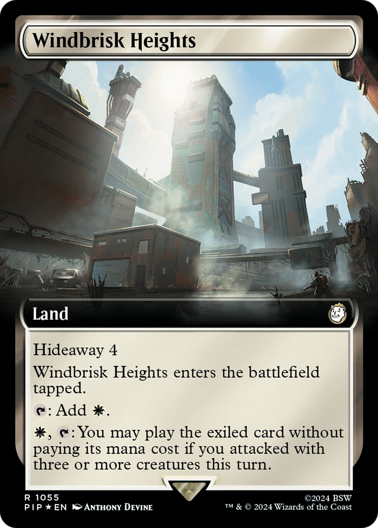 Windbrisk Heights (Extended Art) (Surge Foil) [Fallout] | Galactic Gamez