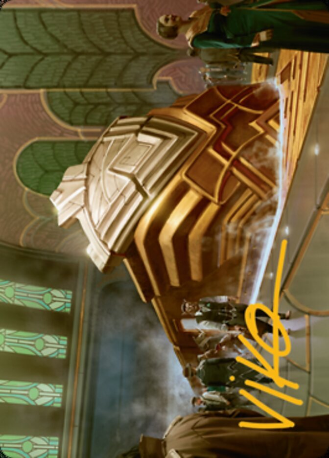 Capenna Express Art Card (Gold-Stamped Signature) [Streets of New Capenna Art Series] | Galactic Gamez