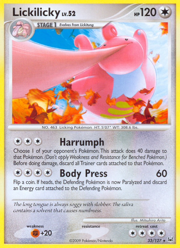 Lickilicky (33/127) [Platinum: Base Set] | Galactic Gamez