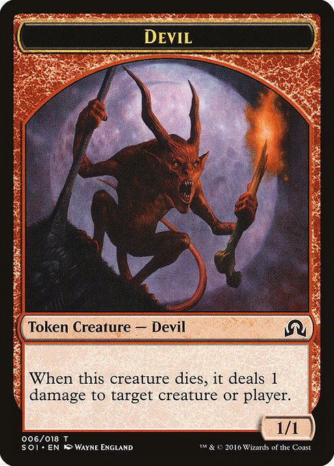 Devil [Shadows over Innistrad Tokens] | Galactic Gamez