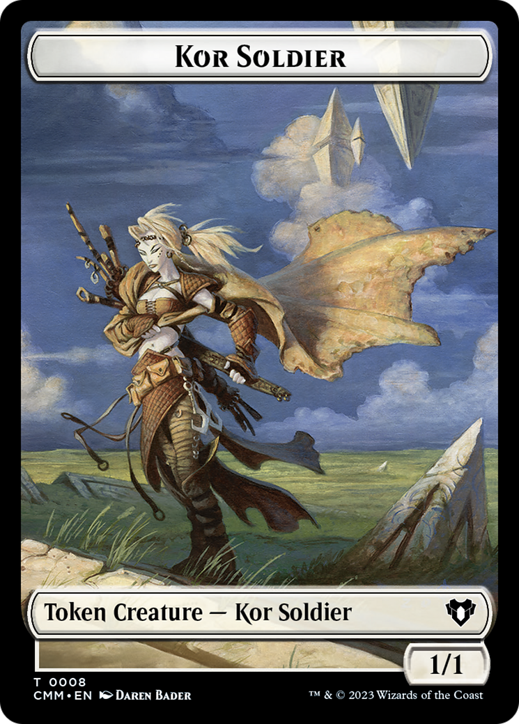 Elemental (0026) // Kor Soldier Double-Sided Token [Commander Masters Tokens] | Galactic Gamez
