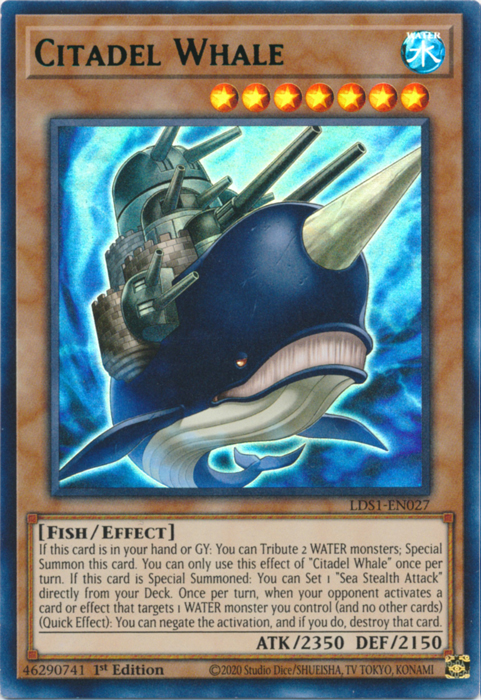 Citadel Whale (Green) [LDS1-EN027] Ultra Rare | Galactic Gamez