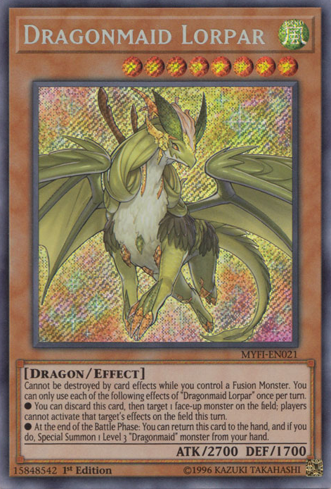 Dragonmaid Lorpar [MYFI-EN021] Secret Rare | Galactic Gamez