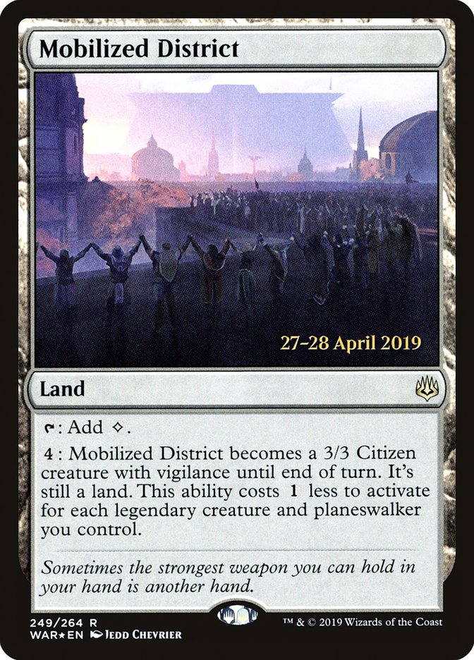 Mobilized District  [War of the Spark Prerelease Promos] | Galactic Gamez