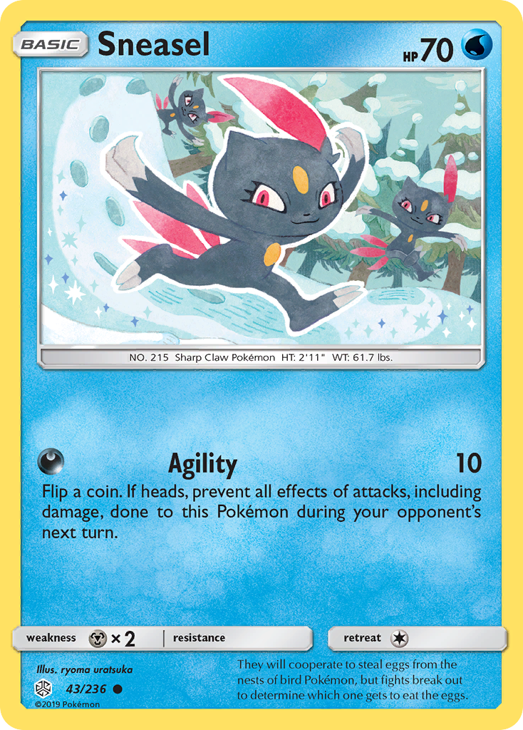 Sneasel (43/236) [Sun & Moon: Cosmic Eclipse] | Galactic Gamez