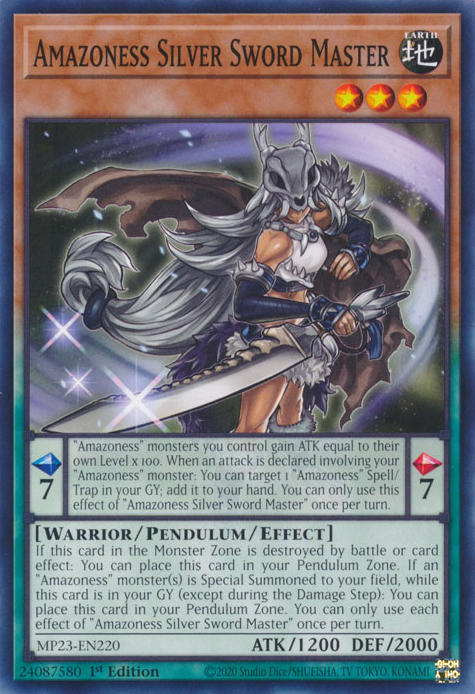 Amazoness Silver Sword Master [MP23-EN220] Common | Galactic Gamez