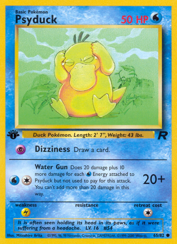 Psyduck (65/82) [Team Rocket 1st Edition] | Galactic Gamez