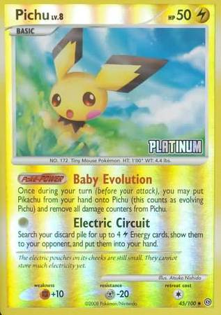 Pichu (45/100) [Burger King Promos: 2009 Collection] | Galactic Gamez