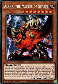 Alpha, the Master of Beasts [PHRA-EN023] Secret Rare | Galactic Gamez