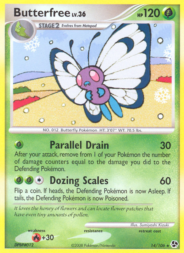 Butterfree (14/106) [Diamond & Pearl: Great Encounters] | Galactic Gamez