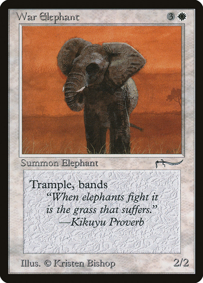 War Elephant (Dark Mana Cost) [Arabian Nights] | Galactic Gamez