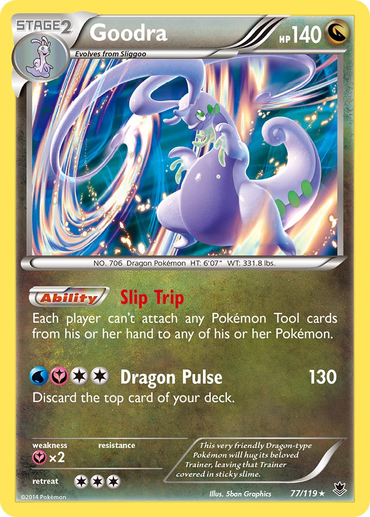 Goodra (77/119) (Cosmos Holo) (Blister Exclusive) [XY: Phantom Forces] | Galactic Gamez