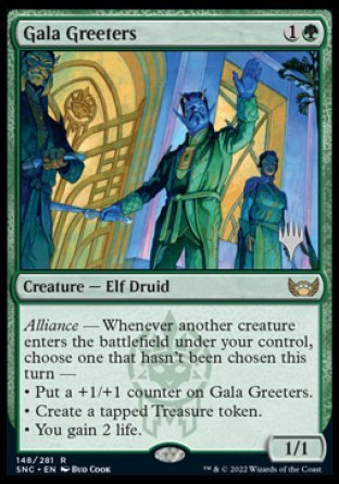 Gala Greeters (Promo Pack) [Streets of New Capenna Promos] | Galactic Gamez