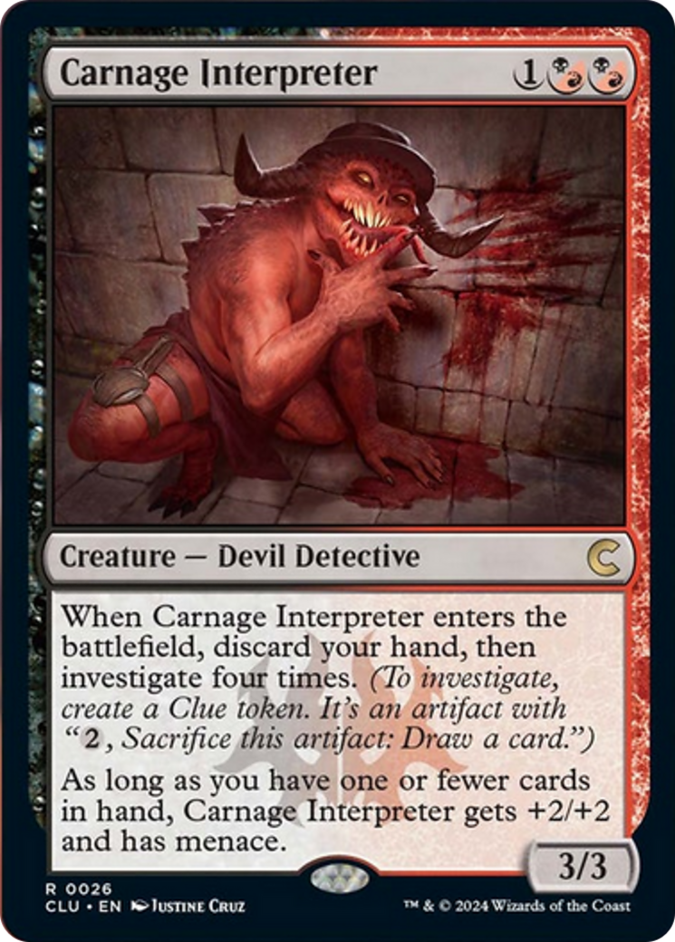 Carnage Interpreter [Ravnica: Clue Edition] | Galactic Gamez