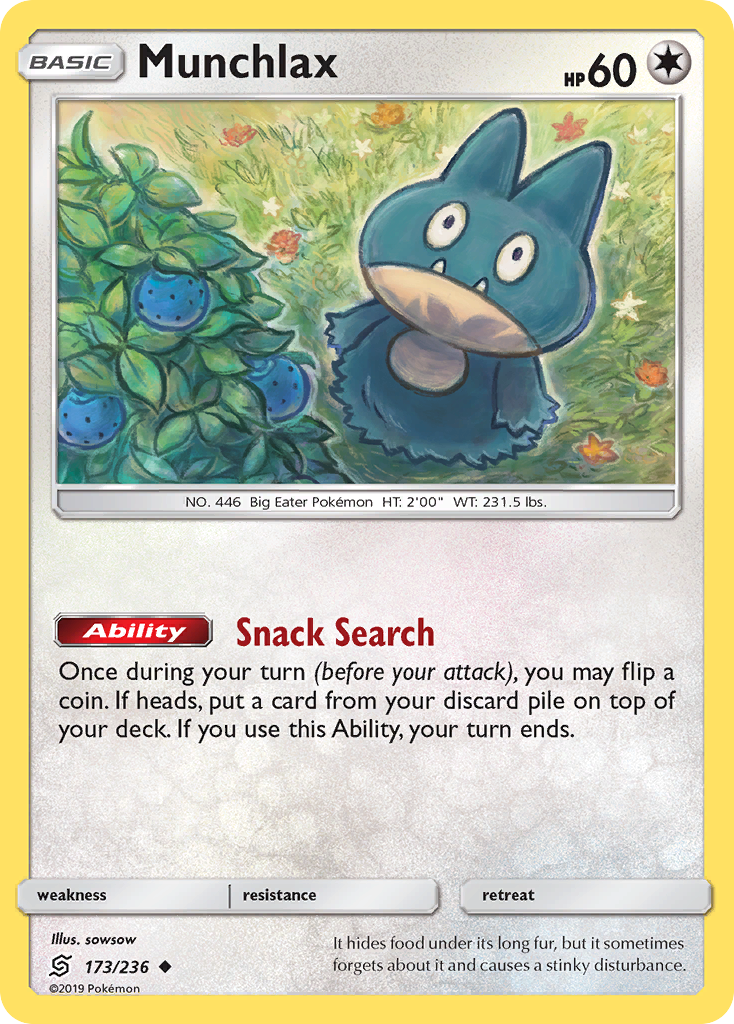 Munchlax (173/236) [Sun & Moon: Unified Minds] | Galactic Gamez