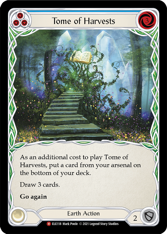 Tome of Harvests [ELE118] (Tales of Aria)  1st Edition Rainbow Foil | Galactic Gamez