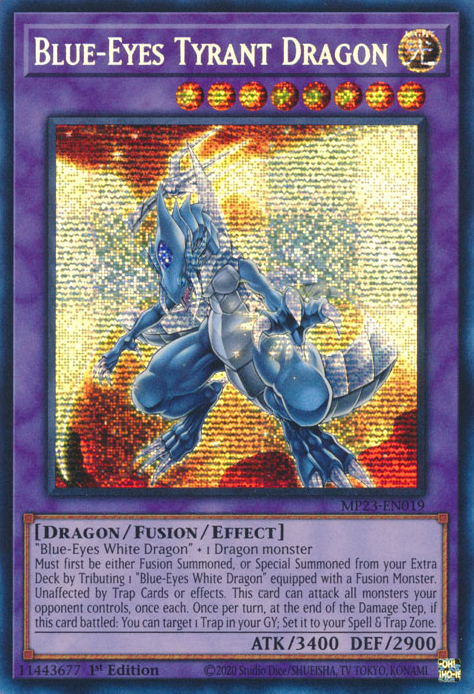 Blue-Eyes Tyrant Dragon [MP23-EN019] Prismatic Secret Rare | Galactic Gamez