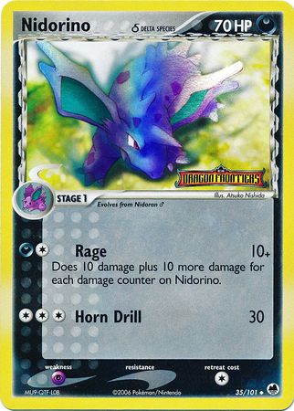 Nidorino (35/101) (Delta Species) (Stamped) [EX: Dragon Frontiers] | Galactic Gamez