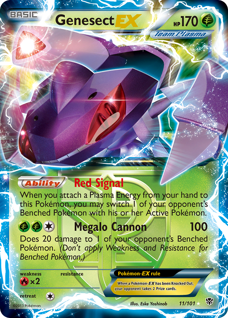 pokemon card genesect Every #Genesect #PokemonTCG #649 When you attach a Plasma Energy from your hand to this Pokemon Pokemon Black & White Plasma