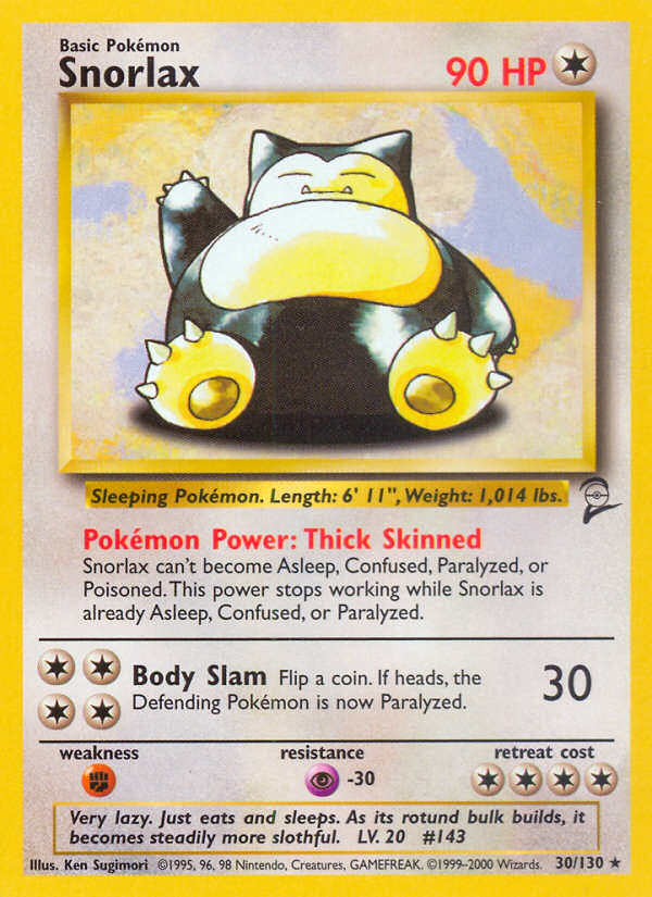 Snorlax (30/130) [Base Set 2] | Galactic Gamez