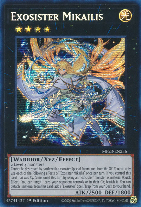 Exosister Mikailis [MP23-EN256] Prismatic Secret Rare | Galactic Gamez