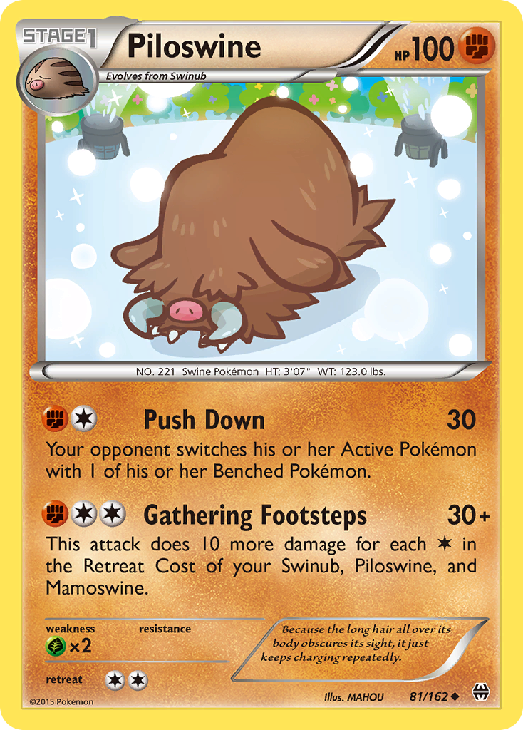 Piloswine (81/162) [XY: BREAKthrough] | Galactic Gamez