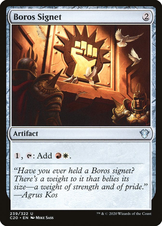 Boros Signet [Commander 2020] | Galactic Gamez