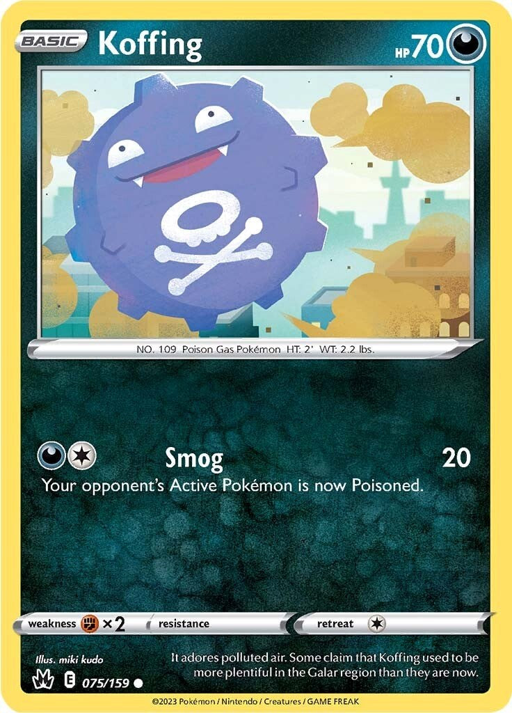 Koffing (075/159) [Sword & Shield: Crown Zenith] | Galactic Gamez