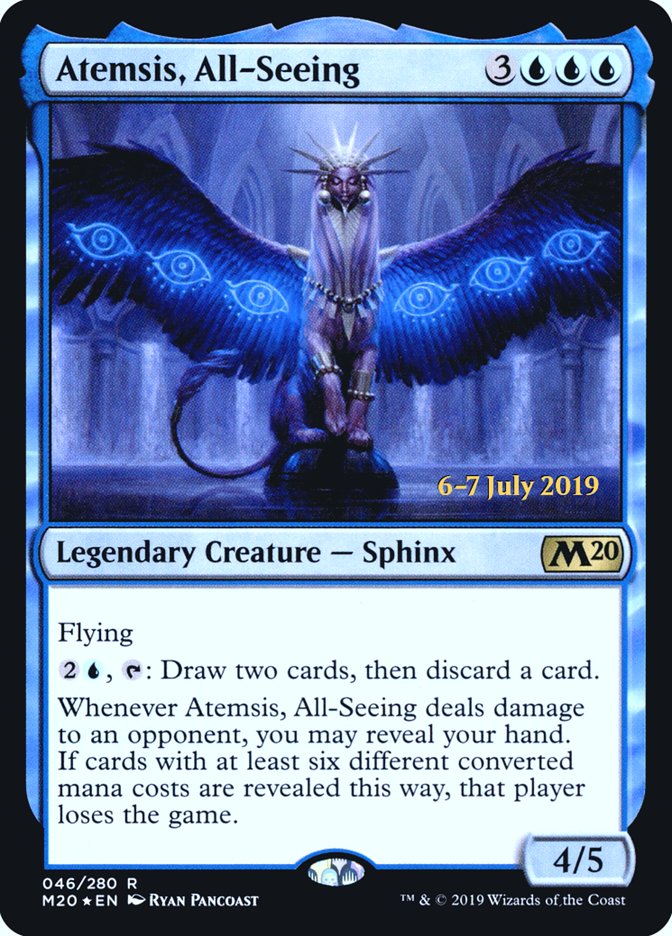 Atemsis, All-Seeing  [Core Set 2020 Prerelease Promos] | Galactic Gamez