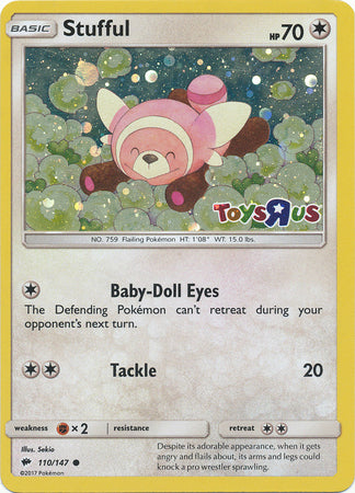 Stufful (110/147) (Toys R Us Promo) [Sun & Moon: Burning Shadows] | Galactic Gamez