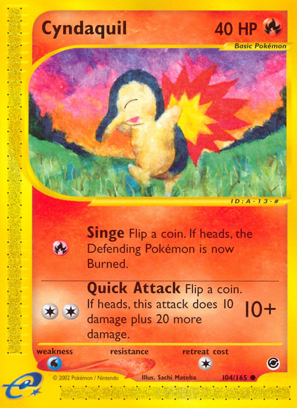 Cyndaquil (104/165) [Expedition: Base Set] | Galactic Gamez