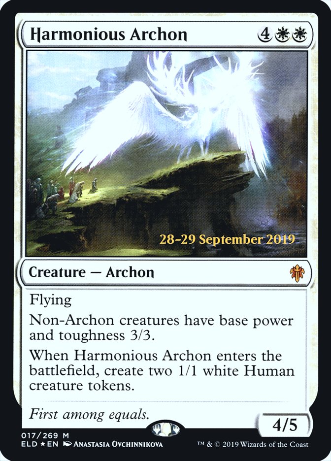 Harmonious Archon  [Throne of Eldraine Prerelease Promos] | Galactic Gamez