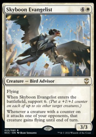 Skyboon Evangelist (Promo Pack) [Streets of New Capenna Commander Promos] | Galactic Gamez