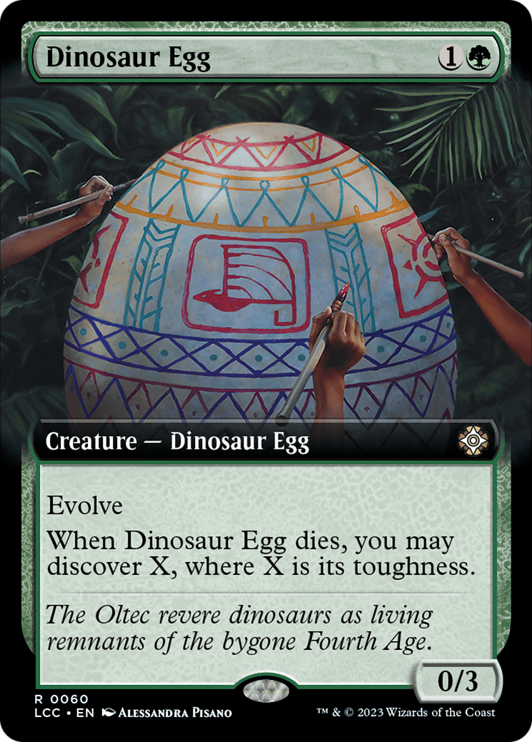 Dinosaur Egg (Extended Art) [The Lost Caverns of Ixalan Commander] | Galactic Gamez