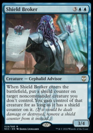 Shield Broker (Promo Pack) [Streets of New Capenna Commander Promos] | Galactic Gamez