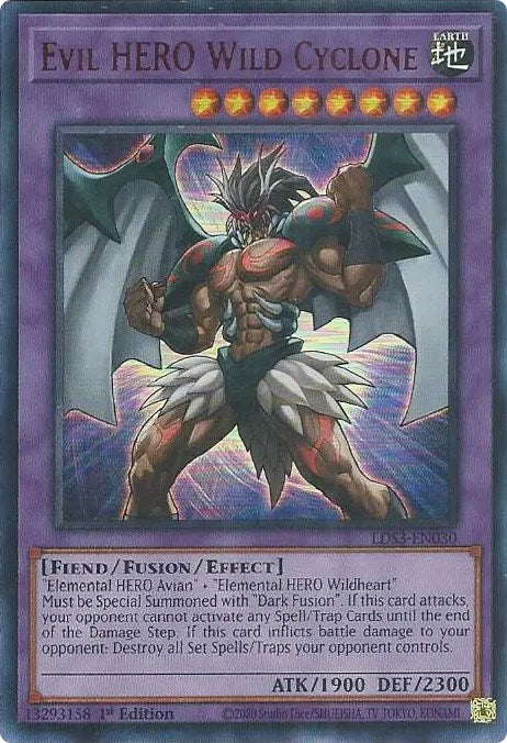 Evil HERO Wild Cyclone (Red) [LDS3-EN030] Ultra Rare | Galactic Gamez