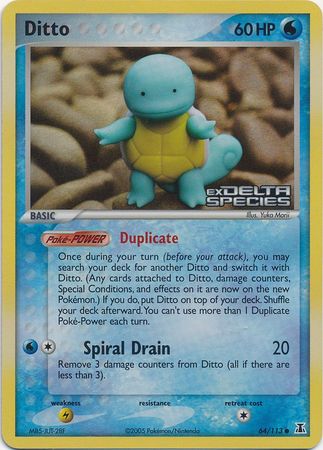 Ditto (64/113) (Stamped) [EX: Delta Species] | Galactic Gamez