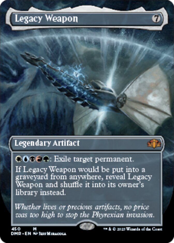 Legacy Weapon (Borderless Alternate Art) [Dominaria Remastered] | Galactic Gamez