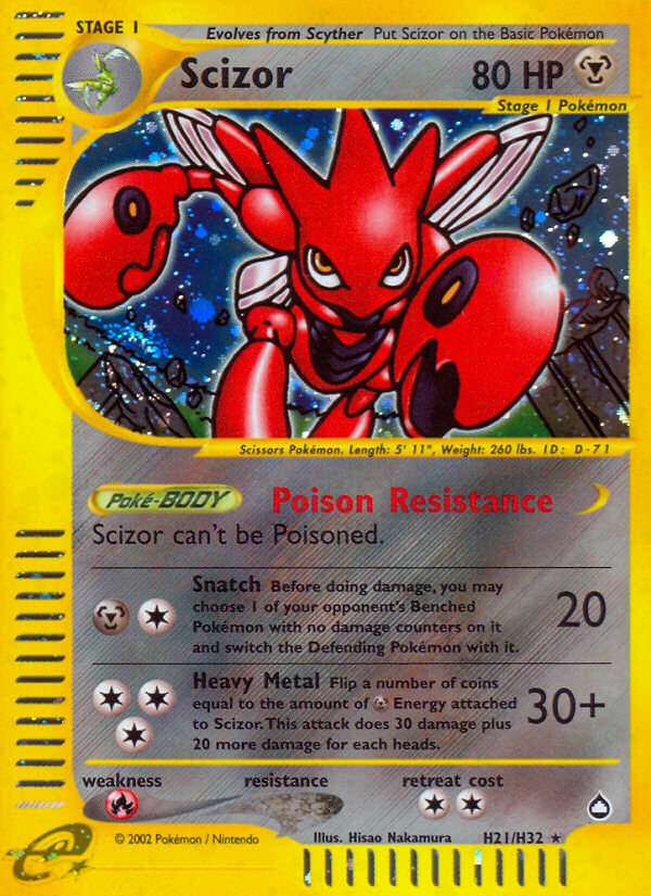 Scizor (H21/H32) [Aquapolis] | Galactic Gamez