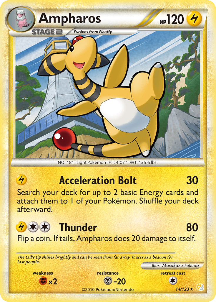 Ampharos (14/123) [HeartGold & SoulSilver: Base Set] | Galactic Gamez