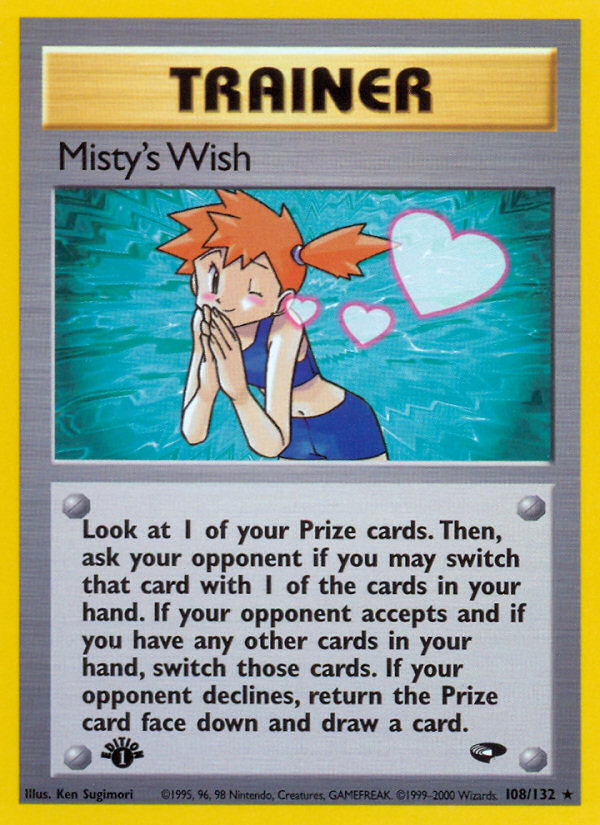 Misty's Wish (108/132) [Gym Challenge 1st Edition] | Galactic Gamez